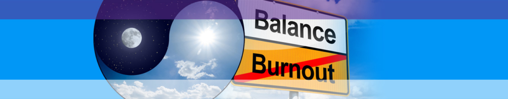 Schild Stressmanagment weg vom Burnout